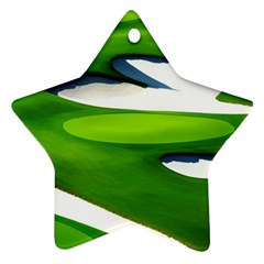 Golf Course Par Green Ornament (star) by Proyonanggan