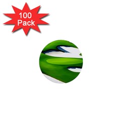 Golf Course Par Green 1  Mini Buttons (100 Pack)  by Proyonanggan