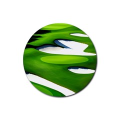 Golf Course Par Green Rubber Round Coaster (4 pack)