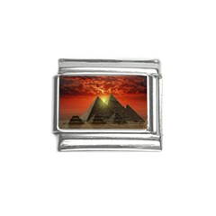 Pyramids Egypt Monument Landmark Sunrise Sunset Egyptian Italian Charm (9mm) by Proyonanggan