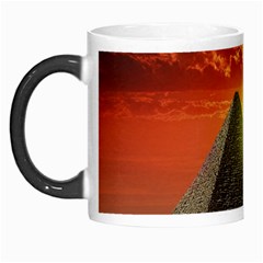 Pyramids Egypt Monument Landmark Sunrise Sunset Egyptian Morph Mug by Proyonanggan