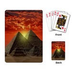 Pyramids Egypt Monument Landmark Sunrise Sunset Egyptian Playing Cards Single Design (Rectangle) Back