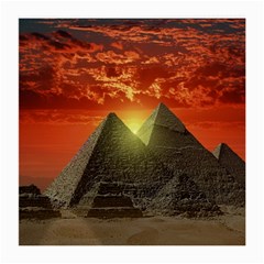 Pyramids Egypt Monument Landmark Sunrise Sunset Egyptian Medium Glasses Cloth by Proyonanggan