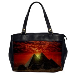 Pyramids Egypt Monument Landmark Sunrise Sunset Egyptian Oversize Office Handbag by Proyonanggan