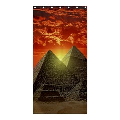 Pyramids Egypt Monument Landmark Sunrise Sunset Egyptian Shower Curtain 36  X 72  (stall)  by Proyonanggan