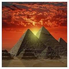 Pyramids Egypt Monument Landmark Sunrise Sunset Egyptian Lightweight Scarf  by Proyonanggan