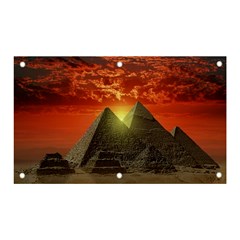 Pyramids Egypt Monument Landmark Sunrise Sunset Egyptian Banner And Sign 5  X 3  by Proyonanggan