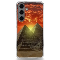 Pyramids Egypt Monument Landmark Sunrise Sunset Egyptian Samsung Galaxy S24 6 2 Inch Tpu Uv Case