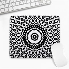 Circular Concentric Radial Symmetry Abstract Large Mousepad