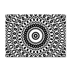 Circular Concentric Radial Symmetry Abstract Sticker A4 (100 Pack) by Proyonanggan