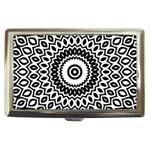 Circular Concentric Radial Symmetry Abstract Cigarette Money Case Front