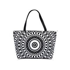 Circular Concentric Radial Symmetry Abstract Classic Shoulder Handbag by Proyonanggan