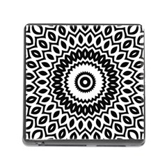 Circular Concentric Radial Symmetry Abstract Memory Card Reader (Square 5 Slot)