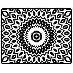 Circular Concentric Radial Symmetry Abstract Fleece Blanket (medium) by Proyonanggan