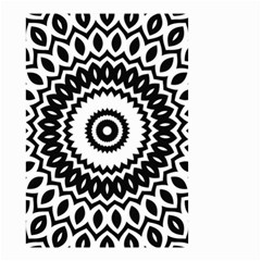 Circular Concentric Radial Symmetry Abstract Small Garden Flag (Two Sides)