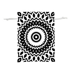 Circular Concentric Radial Symmetry Abstract Lightweight Drawstring Pouch (m) by Proyonanggan