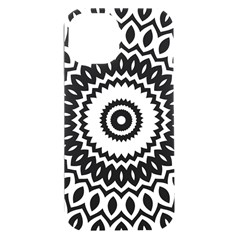 Circular Concentric Radial Symmetry Abstract Iphone 15 Plus Black Uv Print Pc Hardshell Case by Proyonanggan