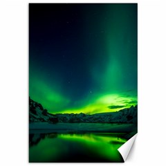 Iceland Aurora Borealis Canvas 12  X 18  by Proyonanggan