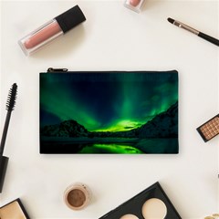 Iceland Aurora Borealis Cosmetic Bag (small) by Proyonanggan