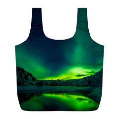 Iceland Aurora Borealis Full Print Recycle Bag (l) by Proyonanggan