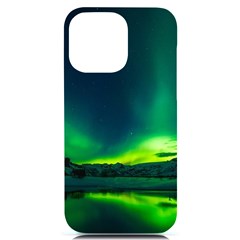 Iceland Aurora Borealis Iphone 14 Pro Max Black Uv Print Case by Proyonanggan