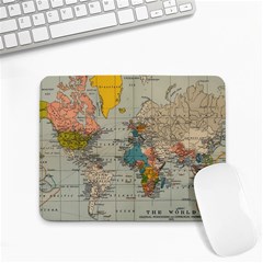 Vintage World Map Small Mousepad by Proyonanggan