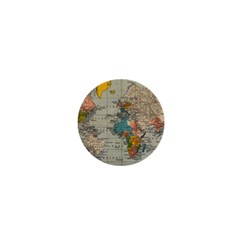 Vintage World Map 1  Mini Magnets by Proyonanggan