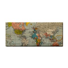 Vintage World Map Hand Towel by Proyonanggan