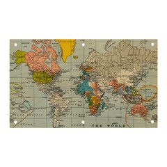 Vintage World Map Banner And Sign 5  X 3  by Proyonanggan