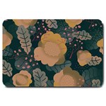 Flower Patterns Pattern Beige Green Large Doormat 30 x20  Door Mat