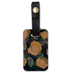 Flower Patterns Pattern Beige Green Luggage Tag (one Side) by Proyonanggan