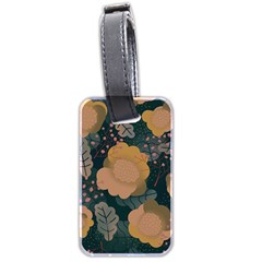 Flower Patterns Pattern Beige Green Luggage Tag (two Sides) by Proyonanggan