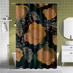 Flower Patterns Pattern Beige Green Shower Curtain 48  X 72  (small)  by Proyonanggan