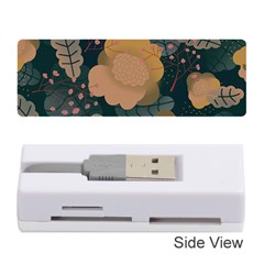 Flower Patterns Pattern Beige Green Memory Card Reader (stick) by Proyonanggan