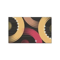 Circle Colorful Shine Line Pattern Geometric Sticker (rectangular) by Proyonanggan