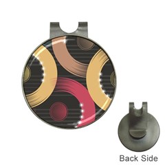 Circle Colorful Shine Line Pattern Geometric Hat Clips With Golf Markers by Proyonanggan