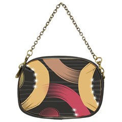 Circle Colorful Shine Line Pattern Geometric Chain Purse (two Sides) by Proyonanggan