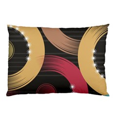 Circle Colorful Shine Line Pattern Geometric Pillow Case by Proyonanggan