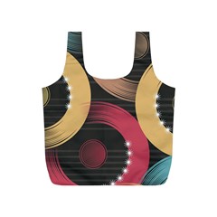 Circle Colorful Shine Line Pattern Geometric Full Print Recycle Bag (s) by Proyonanggan