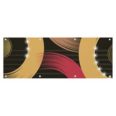 Circle Colorful Shine Line Pattern Geometric Banner And Sign 8  X 3  by Proyonanggan