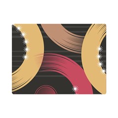 Circle Colorful Shine Line Pattern Geometric Premium Plush Fleece Blanket (mini) by Proyonanggan