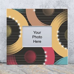 Circle Colorful Shine Line Pattern Geometric White Wall Photo Frame 5  X 7  by Proyonanggan