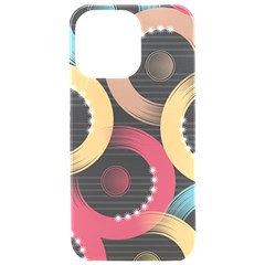 Circle Colorful Shine Line Pattern Geometric Iphone 15 Pro Max Black Uv Print Pc Hardshell Case by Proyonanggan