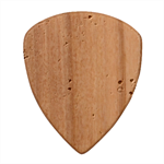 Pattern Texture Leaves Guitar Shape Wood Guitar Pick Holder Case And Picks Set Pick