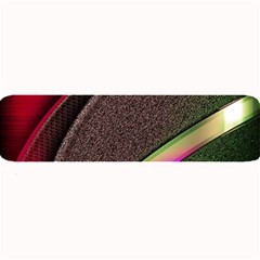 Texture Abstract Curve  Pattern Red Large Bar Mat by Proyonanggan