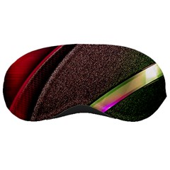 Texture Abstract Curve  Pattern Red Sleep Mask