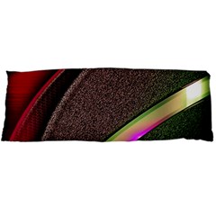 Texture Abstract Curve  Pattern Red Body Pillow Case Dakimakura (two Sides) by Proyonanggan