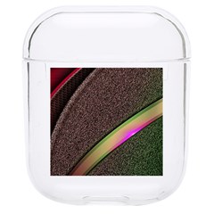 Texture Abstract Curve  Pattern Red Hard Pc Airpods 1/2 Case by Proyonanggan