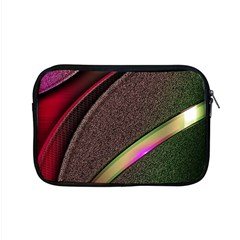 Texture Abstract Curve  Pattern Red Apple Macbook Pro 15  Zipper Case by Proyonanggan