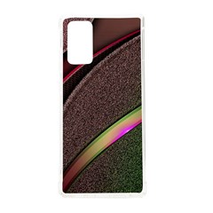 Texture Abstract Curve  Pattern Red Samsung Galaxy Note 20 Tpu Uv Case by Proyonanggan